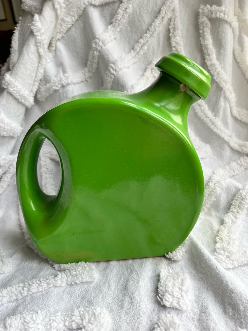 Vintage Art Deco Fiestaware in Shamrock Green Ceramic Refrigerator Jug